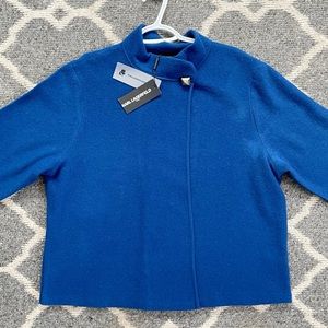 New Karl Lagerfeld Wool Blend Cape with Sleeves Size Extra Large